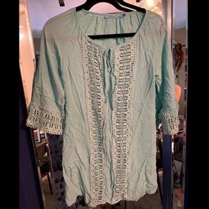 Turquoise cover up dress